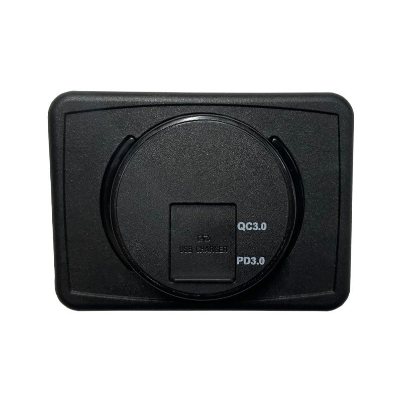 USB Charger - Surface Mount - Dual Port - 1x C-type and 1x USB