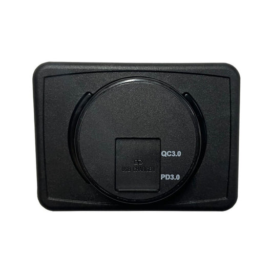 USB Charger - Surface Mount - Dual Port - 1x C-type and 1x USB