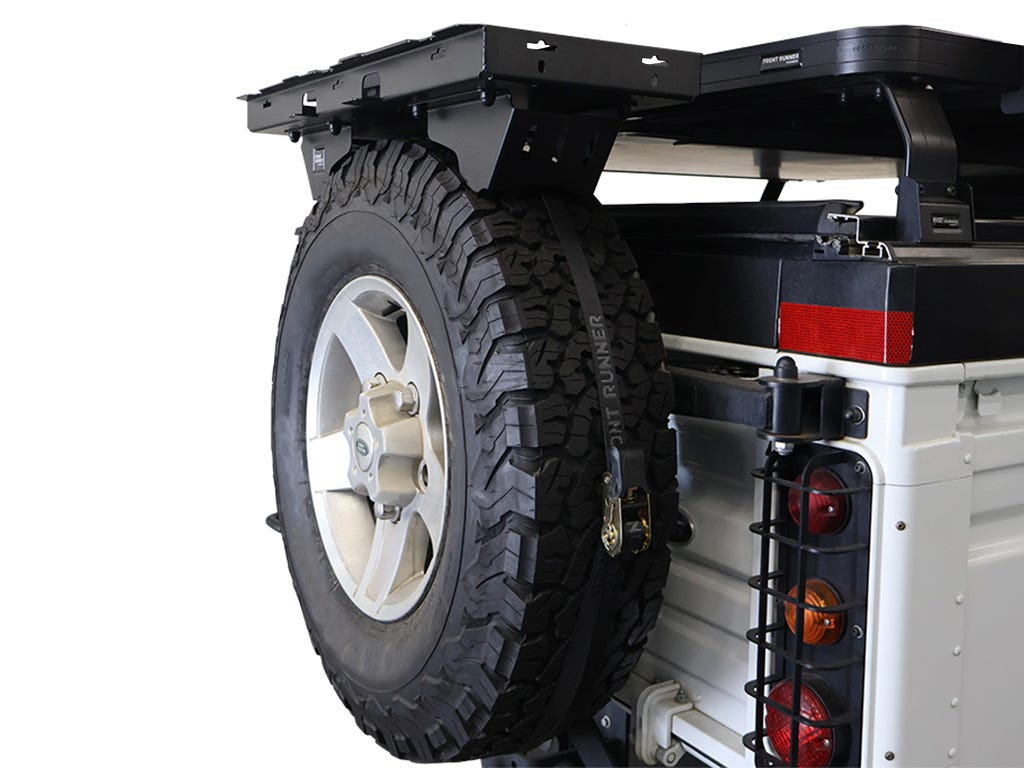 Spare wheel mounted shelf