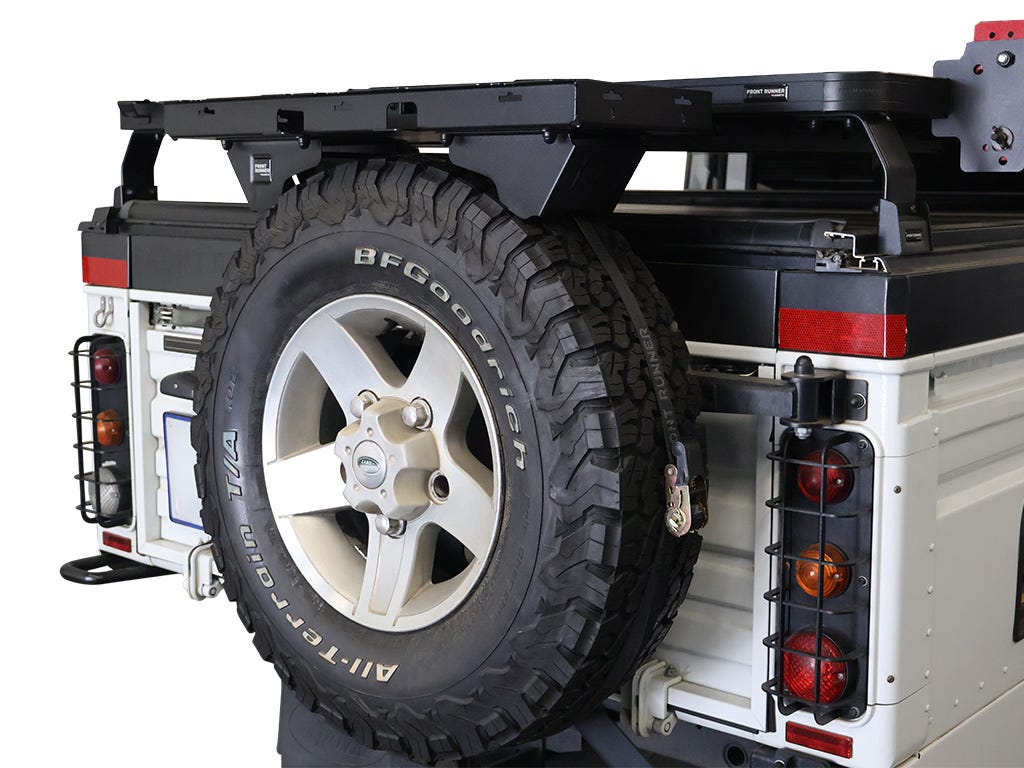 Spare wheel mounted shelf