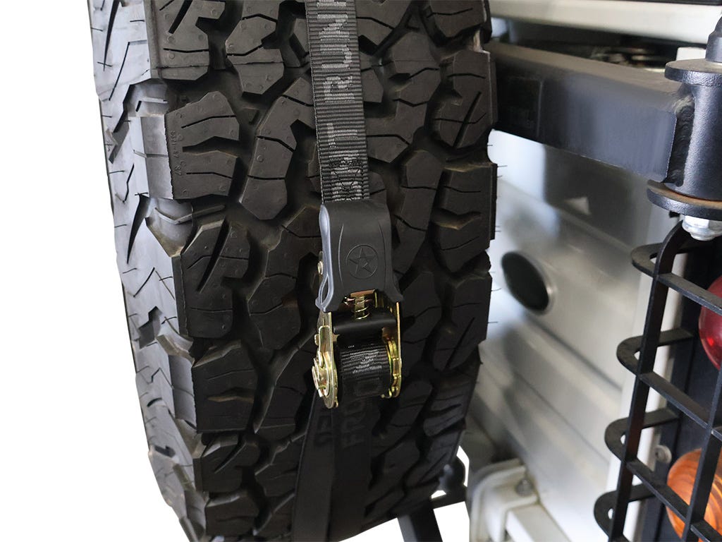 Spare wheel mounted shelf
