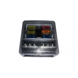 Fuse Box - 1 in and 6 out with Negative bus and LED indicator AFFI - FUSEBOX1-6-