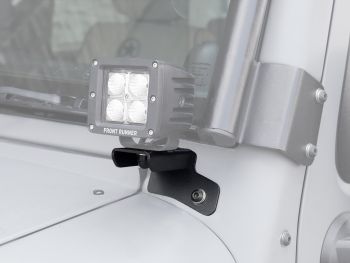 JEEP WRANGLER JK/JKU WINDSHIELD SPOT LIGHT BRACKETS - BY FRONT RUNNER