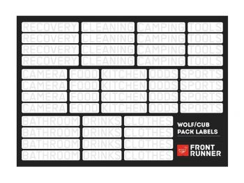 Wolf / Cub Pack Campsite Organizing Labels - By Front Runner SBOX026